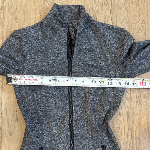 Lululemon Define Jacket Heathered Black Size 2 - Picture 8 of 12